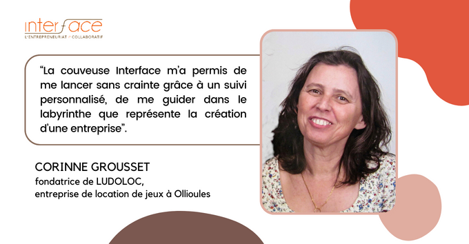 Portrait d'entrepreneure Corinne Grousset